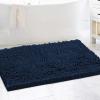 imageHVERSAILTEX Toilet Mat U Shaped Bathroom Rugs Bath Mats for Bathroom Non Slip Luxury Chenille Bath Mat U Shape 20x24 Extra Soft and Absorbent Shaggy Rugs Washable Dry Fast  Aqua FoamNavy