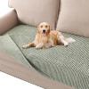 imageHVERSAILTEX Plush Chenille Dog Bed Cover Thick Soft Sofa Cover for 3 Cushion Couch Anti Slip Couch Cover Furniture Protector for Dog Pet Cat 35quot x 82quot DoveSea Foam