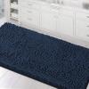 imageHVERSAILTEX Toilet Mat U Shaped Bathroom Rugs Bath Mats for Bathroom Non Slip Luxury Chenille Bath Mat U Shape 20x24 Extra Soft and Absorbent Shaggy Rugs Washable Dry Fast  Aqua FoamNavy