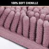 imageBath Mats Non Slip for Bathroom Rugs Soft Absorbent Shaggy MicrofiberMachineWashable Dry Fast Bedroom Area Rugs Perfect for Door Mat 32quotx 20quot and 20quot x 20quot U Shape Mauve