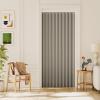 imageHVERSAILTEX 100 Blackout Linen Curtain Accordion Door Curtains for Doorway Privacy Folding Closet Door Curtain Room Divider Sliding Door Shade with Hooks 1 Panel W100 x L78 Heather IvoryHeather Taupe