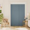 imageHVERSAILTEX 100 Blackout Linen Curtain Accordion Door Curtains for Doorway Privacy Folding Closet Door Curtain Room Divider Sliding Door Shade with Hooks 1 Panel W100 x L78 Heather IvoryHeather Stone Blue