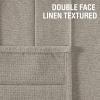 imageHVERSAILTEX 100 Blackout Linen Curtain Accordion Door Curtains for Doorway Privacy Folding Closet Door Curtain Room Divider Sliding Door Shade with Hooks 1 Panel W100 x L78 Heather IvoryHeather Taupe