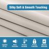 imageHVERSAILTEX 100 Blackout Patio Curtains Thermal Insulated Curtains for Sliding Door Extra Wide Window Panels Full Light Blocking Grommet Curtain with Black Liner W100 x L84 inch  Warm TaupeBlackout Pumice Stone