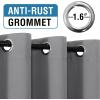 imageHVERSAILTEX 100 Blackout Patio Curtains Thermal Insulated Curtains for Sliding Door Extra Wide Window Panels Full Light Blocking Grommet Curtain with Black Liner W100 x L84 inch  Warm TaupeBlackout Dove Gray
