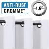 imageHVERSAILTEX 100 Blackout Patio Curtains Thermal Insulated Curtains for Sliding Door Extra Wide Window Panels Full Light Blocking Grommet Curtain with Black Liner W100 x L84 inch  Warm TaupeBlackout Pure White