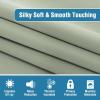 imageHVERSAILTEX 100 Blackout Patio Curtains Thermal Insulated Curtains for Sliding Door Extra Wide Window Panels Full Light Blocking Grommet Curtain with Black Liner W100 x L84 inch  Warm TaupeBlackout Light Sage
