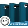 imageHVERSAILTEX 100 Blackout Patio Curtains Thermal Insulated Curtains for Sliding Door Extra Wide Window Panels Full Light Blocking Grommet Curtain with Black Liner W100 x L84 inch  Warm TaupeBlackout Dark Teal