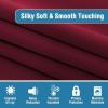 imageHVERSAILTEX 100 Blackout Patio Curtains Thermal Insulated Curtains for Sliding Door Extra Wide Window Panels Full Light Blocking Grommet Curtain with Black Liner W100 x L84 inch  Warm TaupeBlackout Burgundy