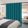imageHVERSAILTEX 100 Blackout Patio Curtains Thermal Insulated Curtains for Sliding Door Extra Wide Window Panels Full Light Blocking Grommet Curtain with Black Liner W100 x L84 inch  Warm TaupeBlackout Turquoise Blue