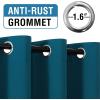 imageHVERSAILTEX 100 Blackout Patio Curtains Thermal Insulated Curtains for Sliding Door Extra Wide Window Panels Full Light Blocking Grommet Curtain with Black Liner W100 x L84 inch  Warm TaupeBlackout Dark Teal