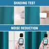imageHVERSAILTEX 100 Blackout Patio Curtains Thermal Insulated Curtains for Sliding Door Extra Wide Window Panels Full Light Blocking Grommet Curtain with Black Liner W100 x L84 inch  Warm TaupeBlackout Turquoise Blue