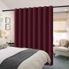 imageHVERSAILTEX 100 Blackout Patio Curtains Thermal Insulated Curtains for Sliding Door Extra Wide Window Panels Full Light Blocking Grommet Curtain with Black Liner W100 x L84 inch  Warm TaupeBlackout Burgundy