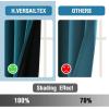 imageHVERSAILTEX 100 Blackout Patio Curtains Thermal Insulated Curtains for Sliding Door Extra Wide Window Panels Full Light Blocking Grommet Curtain with Black Liner W100 x L84 inch  Warm TaupeBlackout Dark Teal