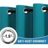imageHVERSAILTEX 100 Blackout Patio Curtains Thermal Insulated Curtains for Sliding Door Extra Wide Window Panels Full Light Blocking Grommet Curtain with Black Liner W100 x L84 inch  Warm TaupeBlackout Turquoise Blue