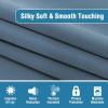 imageHVERSAILTEX 100 Blackout Patio Curtains Thermal Insulated Curtains for Sliding Door Extra Wide Window Panels Full Light Blocking Grommet Curtain with Black Liner W100 x L84 inch  Warm TaupeBlackout Stone Blue