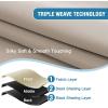 imageHVERSAILTEX 100 Blackout Patio Curtains Thermal Insulated Curtains for Sliding Door Extra Wide Window Panels Full Light Blocking Grommet Curtain with Black Liner W100 x L84 inch  Warm TaupeBlackout Natural Sand