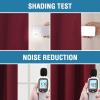imageHVERSAILTEX 100 Blackout Patio Curtains Thermal Insulated Curtains for Sliding Door Extra Wide Window Panels Full Light Blocking Grommet Curtain with Black Liner W100 x L84 inch  Warm TaupeBlackout Burgundy