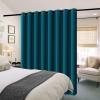 imageHVERSAILTEX 100 Blackout Patio Curtains Thermal Insulated Curtains for Sliding Door Extra Wide Window Panels Full Light Blocking Grommet Curtain with Black Liner W100 x L84 inch  Warm TaupeBlackout Dark Teal