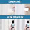 imageHVERSAILTEX 100 Blackout Patio Curtains Thermal Insulated Curtains for Sliding Door Extra Wide Window Panels Full Light Blocking Grommet Curtain with Black Liner W100 x L84 inch  Warm TaupeBlackout Pure White