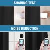 imageHVERSAILTEX 100 Blackout Patio Curtains Thermal Insulated Curtains for Sliding Door Extra Wide Window Panels Full Light Blocking Grommet Curtain with Black Liner W100 x L84 inch  Warm TaupeBlackout Jet Black