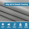 imageHVERSAILTEX 100 Blackout Patio Curtains Thermal Insulated Curtains for Sliding Door Extra Wide Window Panels Full Light Blocking Grommet Curtain with Black Liner W100 x L84 inch  Warm TaupeBlackout Dove Gray