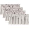 imageHVERSAILTEX 100 Blackout Valances for WindowsLiving Room Bedroom Bathroom Farmhouse Style Rustic Dinning Room Blackout Thermal Insulated Rod Pocket W52 x L18 Inch Length Natural Sand 2 PanelPumice Stone