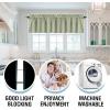 imageHVERSAILTEX 100 Blackout Valances for WindowsLiving Room Bedroom Bathroom Farmhouse Style Rustic Dinning Room Blackout Thermal Insulated Rod Pocket W52 x L18 Inch Length Natural Sand 2 PanelLight Sage
