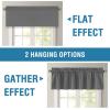 imageHVERSAILTEX 100 Blackout Valances for WindowsLiving Room Bedroom Bathroom Farmhouse Style Rustic Dinning Room Blackout Thermal Insulated Rod Pocket W52 x L18 Inch Length Natural Sand 2 PanelGrey