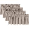imageHVERSAILTEX 100 Blackout Valances for WindowsLiving Room Bedroom Bathroom Farmhouse Style Rustic Dinning Room Blackout Thermal Insulated Rod Pocket W52 x L18 Inch Length Natural Sand 2 PanelNatural Sand