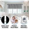 imageHVERSAILTEX 100 Blackout Valances for WindowsLiving Room Bedroom Bathroom Farmhouse Style Rustic Dinning Room Blackout Thermal Insulated Rod Pocket W52 x L18 Inch Length Natural Sand 2 PanelDove Gray