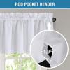 imageHVERSAILTEX 100 Blackout Valances for WindowsLiving Room Bedroom Bathroom Farmhouse Style Rustic Dinning Room Blackout Thermal Insulated Rod Pocket W52 x L18 Inch Length Natural Sand 2 PanelGreyish White