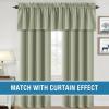 imageHVERSAILTEX 100 Blackout Valances for WindowsLiving Room Bedroom Bathroom Farmhouse Style Rustic Dinning Room Blackout Thermal Insulated Rod Pocket W52 x L18 Inch Length Natural Sand 2 PanelLight Sage