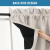 imageHVERSAILTEX 100 Blackout Valances for WindowsLiving Room Bedroom Bathroom Farmhouse Style Rustic Dinning Room Blackout Thermal Insulated Rod Pocket W52 x L18 Inch Length Natural Sand 2 PanelPumice Stone