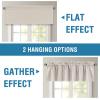 imageHVERSAILTEX 100 Blackout Valances for WindowsLiving Room Bedroom Bathroom Farmhouse Style Rustic Dinning Room Blackout Thermal Insulated Rod Pocket W52 x L18 Inch Length Natural Sand 2 PanelPumice Stone