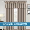imageHVERSAILTEX 100 Blackout Valances for WindowsLiving Room Bedroom Bathroom Farmhouse Style Rustic Dinning Room Blackout Thermal Insulated Rod Pocket W52 x L18 Inch Length Natural Sand 2 PanelNatural Sand