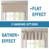 imageHVERSAILTEX 100 Blackout Valances for WindowsLiving Room Bedroom Bathroom Farmhouse Style Rustic Dinning Room Blackout Thermal Insulated Rod Pocket W52 x L18 Inch Length Natural Sand 2 PanelNatural Sand
