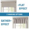 imageHVERSAILTEX 100 Blackout Valances for WindowsLiving Room Bedroom Bathroom Farmhouse Style Rustic Dinning Room Blackout Thermal Insulated Rod Pocket W52 x L18 Inch Length Natural Sand 2 PanelWarm Taupe