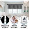 imageHVERSAILTEX 100 Blackout Valances for WindowsLiving Room Bedroom Bathroom Farmhouse Style Rustic Dinning Room Blackout Thermal Insulated Rod Pocket W52 x L18 Inch Length Natural Sand 2 PanelGrey