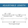 imageHVERSAILTEX 2 PACK Magnetic Curtain Rods for Metal Doors MultiUse Rods for Small Windows Cafe Sidelight and Iron Steel Places Tool Free with Square Finials Adjust from 16 to 28 Inch CocoaNickel