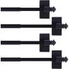 imageHVERSAILTEX 2 PACK Magnetic Curtain Rods for Metal Doors MultiUse Rods for Small Windows Cafe Sidelight and Iron Steel Places Tool Free with Square Finials Adjust from 16 to 28 Inch CocoaBlack