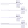 imageHVERSAILTEX 2 PACK Magnetic Curtain Rods for Metal Doors MultiUse Rods for Small Windows Cafe Sidelight and Iron Steel Places Tool Free with Square Finials Adjust from 16 to 28 Inch CocoaWhite
