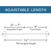 imageHVERSAILTEX 2 PACK Magnetic Curtain Rods for Metal Doors MultiUse Rods for Small Windows Cafe Sidelight and Iron Steel Places Tool Free with Square Finials Adjust from 16 to 28 Inch CocoaNickel