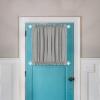 imageHVERSAILTEX 2 PACK Magnetic Curtain Rods for Metal Doors MultiUse Rods for Small Windows Cafe Sidelight and Iron Steel Places Tool Free with Square Finials Adjust from 16 to 28 Inch CocoaWhite