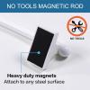 imageHVERSAILTEX 2 Pack Magnetic Curtain Rods for Metal Doors Top and Bottom MultiUse Adjustable Appliances for Iron and Steel Place Petite Ball Ends 9 to 16 Inch 12 Inch Diameter BlackWhite