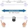 imageHVERSAILTEX 2 Pack Magnetic Curtain Rods for Metal Doors Top and Bottom MultiUse Adjustable Appliances for Iron and Steel Place Petite Ball Ends 9 to 16 Inch 12 Inch Diameter BlackWhite