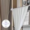 imageHVERSAILTEX 2 Pack Magnetic Curtain Rods for Metal Doors Top and Bottom MultiUse Adjustable Appliances for Iron and Steel Place Petite Ball Ends 9 to 16 Inch 12 Inch Diameter BlackWhite