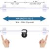 imageHVERSAILTEX 2 Pack Magnetic Curtain Rods for Metal Doors Top and Bottom MultiUse Adjustable Appliances for Iron and Steel Place Petite Ball Ends 9 to 16 Inch 12 Inch Diameter BlackWhite