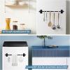 imageHVERSAILTEX 2 Pack Magnetic Curtain Rods for Metal Doors Top and Bottom MultiUse Adjustable Appliances for Iron and Steel Place Petite Ball Ends 9 to 16 Inch 12 Inch Diameter BlackBlack