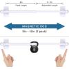 imageHVERSAILTEX 2 Pack Magnetic Curtain Rods for Metal Doors Top and Bottom MultiUse Adjustable Appliances for Iron and Steel Place Petite Ball Ends 9 to 16 Inch 12 Inch Diameter BlackWhite